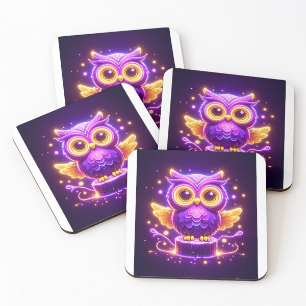 Item preview, Neon Owl Night designed and sold by TeslaSt0re.