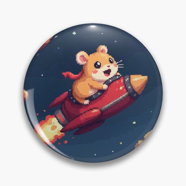 Item preview, Pixel Hamster in Galactic Flight designed and sold by NaturePixel.