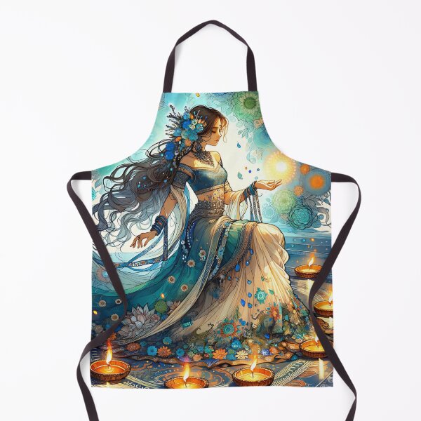 Item preview, Beautiful Diwali Woman and Rangoli designed and sold by HolidayBug.