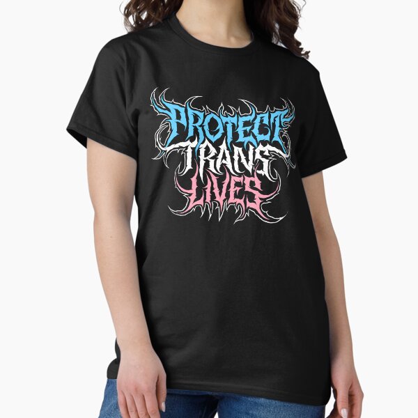Artikel-Vorschau von Schützen Sie das Leben von Transsexuellen Death Metal Logo, designt und verkauft von fusedtees.