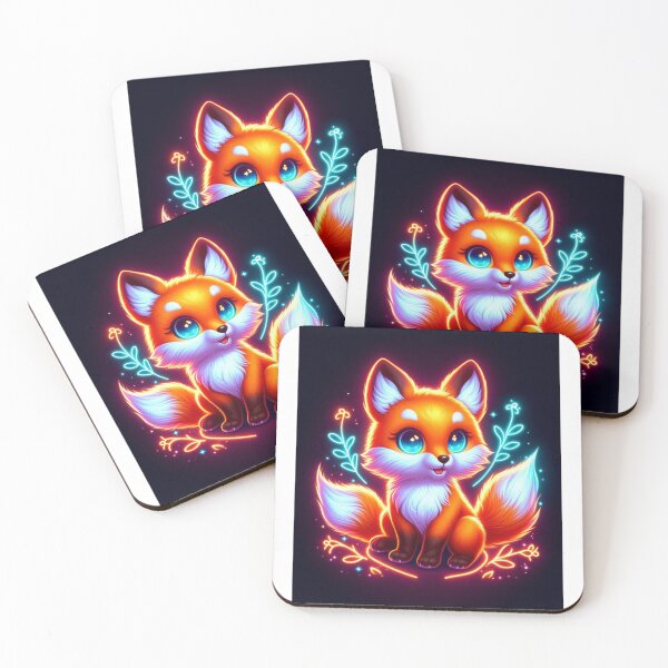 Item preview, Neon Fox Night designed and sold by TeslaSt0re.