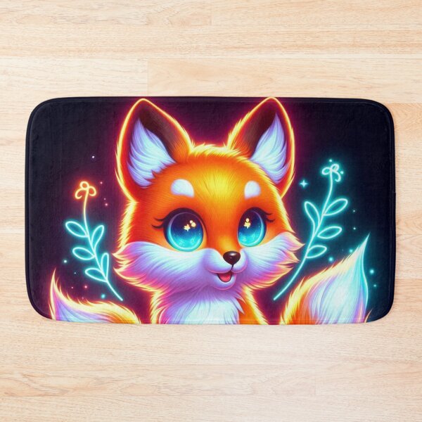 Item preview, Neon Fox Night designed and sold by TeslaSt0re.