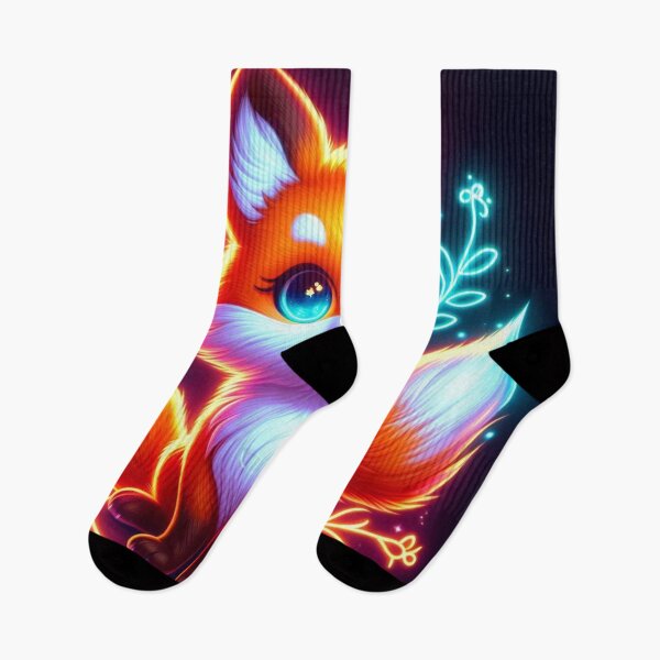 Item preview, Neon Fox Night designed and sold by TeslaSt0re.