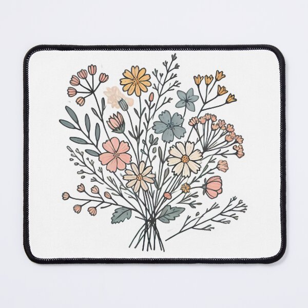 Item preview, Delicate Wildflower Bouquet. designed and sold by Linework Studio.