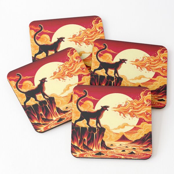 Item preview, Lava Fire Lynx, Ai Generated Art  designed and sold by ACC .