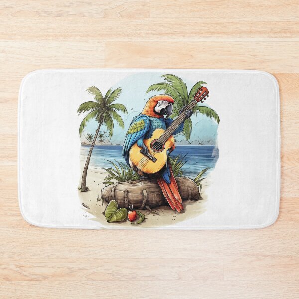 Item preview, Islander Parrot With a Guitar designed and sold by lovefurries.