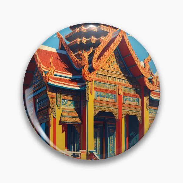 Item preview, Thean Hou Temple Malaysia Vintage Travel Tourism designed and sold by TravelersGems.