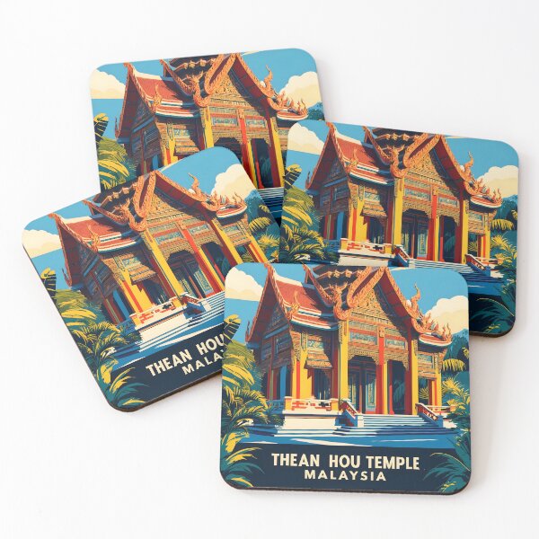 Item preview, Thean Hou Temple Malaysia Vintage Travel Tourism designed and sold by TravelersGems.