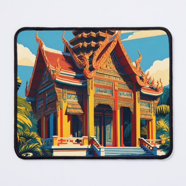 Item preview, Thean Hou Temple Malaysia Vintage Travel Tourism designed and sold by TravelersGems.