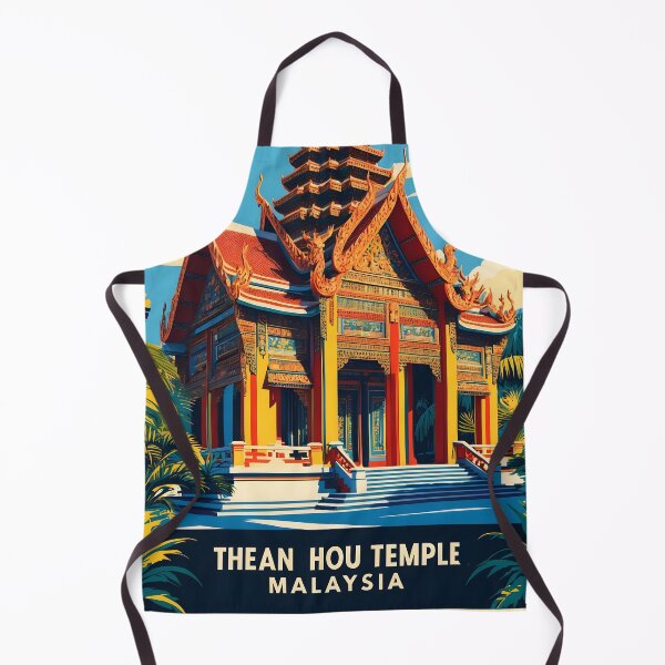 Item preview, Thean Hou Temple Malaysia Vintage Travel Tourism designed and sold by TravelersGems.
