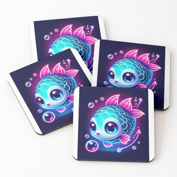 Item preview, Neon Fish Frenzy designed and sold by TeslaSt0re.
