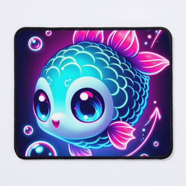 Item preview, Neon Fish Frenzy designed and sold by TeslaSt0re.