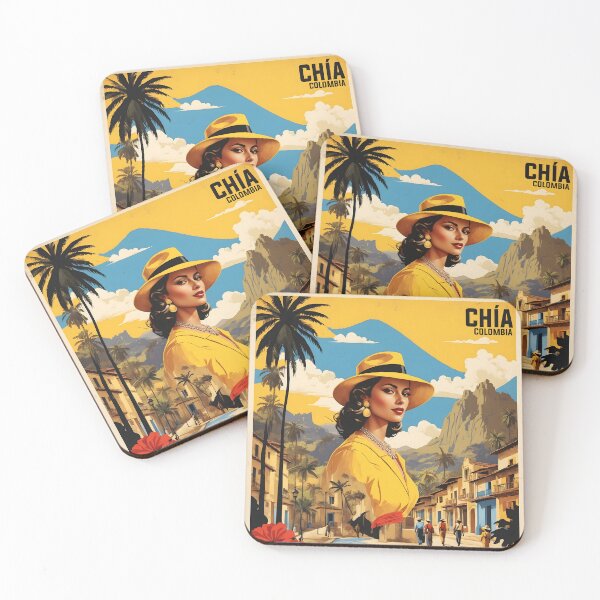 Item preview, Chia Colombia Retro Vintage Poster Tourism  designed and sold by TravelersGems.