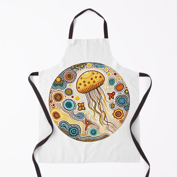 Item preview, Cute Orange Jellyfish by heidiannemorris © designed and sold by FOLK ART FUSION.