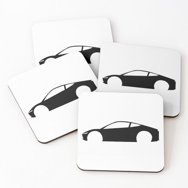 Item preview, Black Cyber Cab / Robo taxi - tech | minimalist | tesla Stickers designed and sold by PoshPixel.