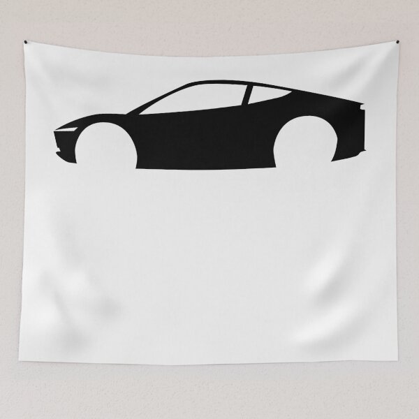 Item preview, Black Cyber Cab / Robo taxi - tech | minimalist | tesla Stickers designed and sold by PoshPixel.
