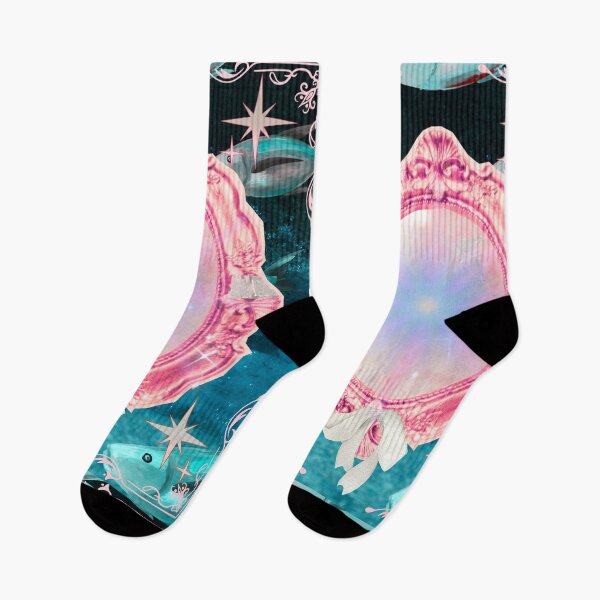Item preview, Pink and Blue Vintage Nature - Underwater Fish designed and sold by bowsbotanicals.