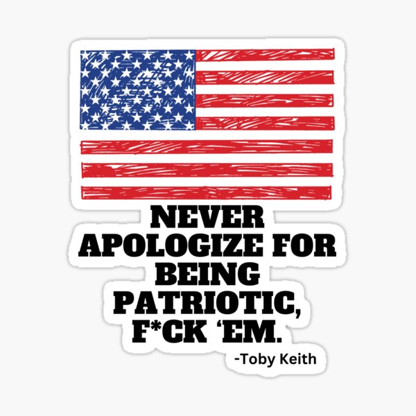 Artikel-Vorschau von Entschuldige dich nie dafür, patriotisch zu sein, F*#K EM amerikanische Flagge, designt und verkauft von DopeTeezCompany.
