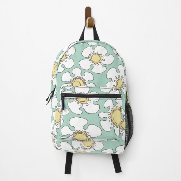 Item preview, Hand Drawn Single Line White Daisy Floral Pattern on Dusty Green designed and sold by schorrnuff.