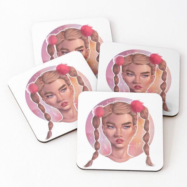 Item preview, Cute girl with pink accessories designed and sold by KatrinMay.