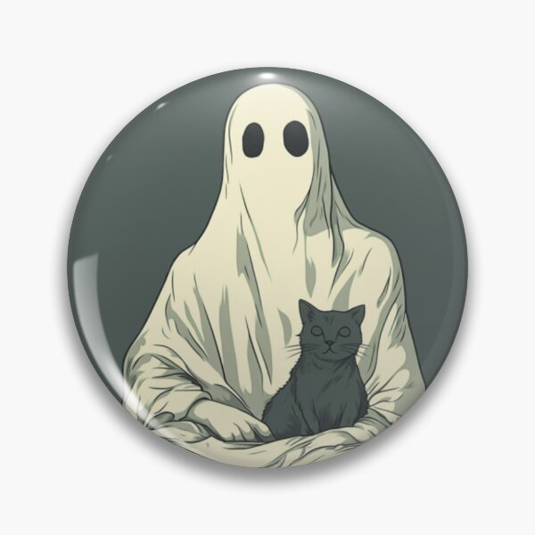 Item preview, Ghost with a Cat designed and sold by GosikArt.