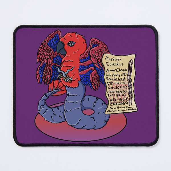 Item preview, Marilith Eclectus designed and sold by Squawkable.