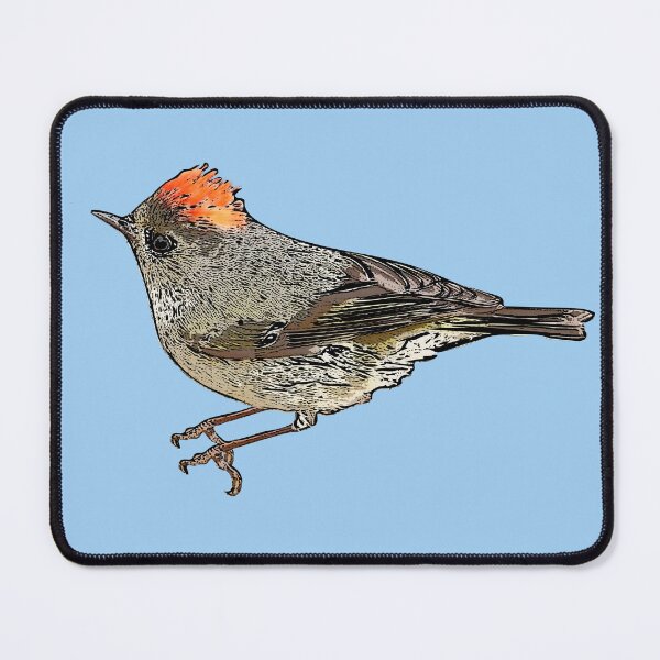Item preview, Ruby-crowned Kinglet Black Alternate Design designed and sold by designsasstultd.
