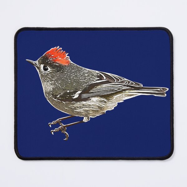 Item preview, Ruby-crowned Kinglet White Alternate Design  designed and sold by designsasstultd.