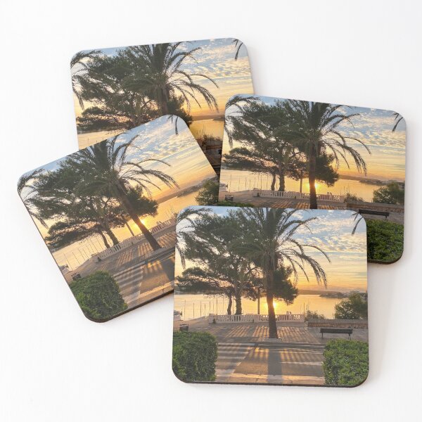Item preview, Menorca Palm Trees Sunrise designed and sold by Violaman.