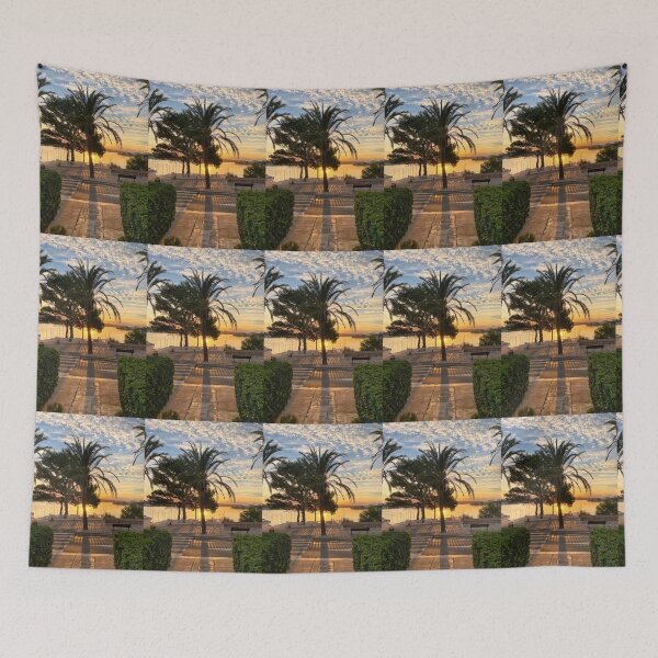Item preview, Menorca Palm Trees Sunrise designed and sold by Violaman.