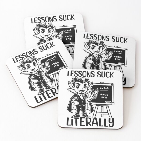 Item preview, Funny Vampire "Lessons Suck" Halloween for Teachers designed and sold by QuirkPrint.
