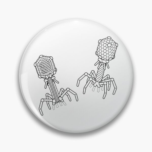 Item preview, T4 Bacteriophage Line Drawing designed and sold by taylorcustom.
