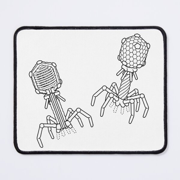 Item preview, T4 Bacteriophage Line Drawing designed and sold by taylorcustom.