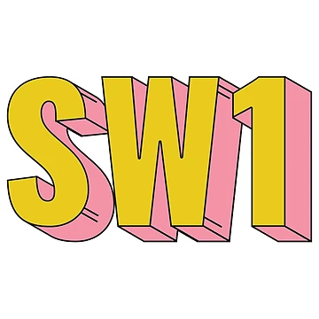 Artwork thumbnail, SW1 London Postcode Typography Gift by eccrafted