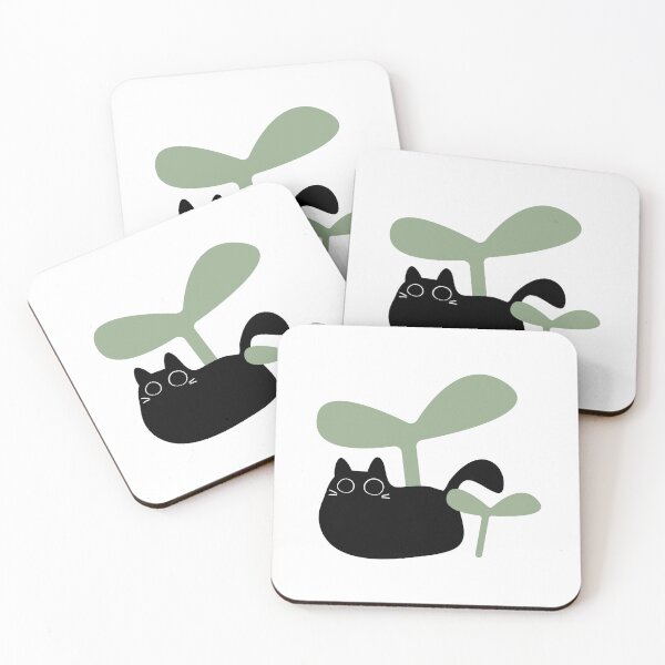 Item preview, cat in the bushes? sprout? designed and sold by vylevilla.