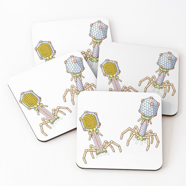 Item preview, Bacteriophage Structure Illustration designed and sold by taylorcustom.