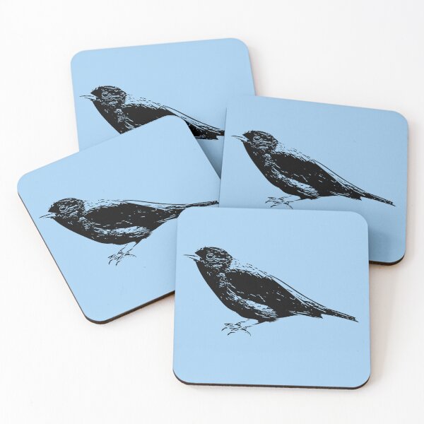 Artikelvorschau, Scharlachroter Tanager, männlich (Zucht), schwarzes Design entworfen und verkauft von designsasstultd.