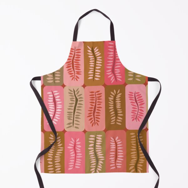 Item preview, Hand Drawn Dancing Ferns in Rose Garden Shades Pattern designed and sold by schorrnuff.