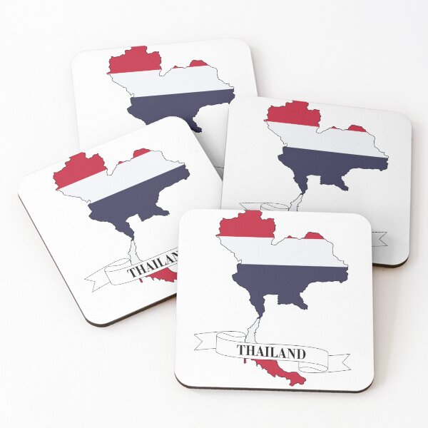 Item preview, thailand flag map designed and sold by visual adventures.