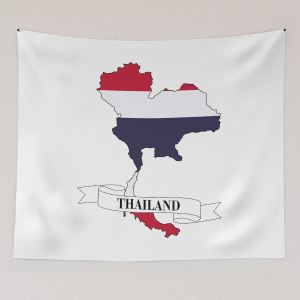 Item preview, thailand flag map designed and sold by visual adventures.