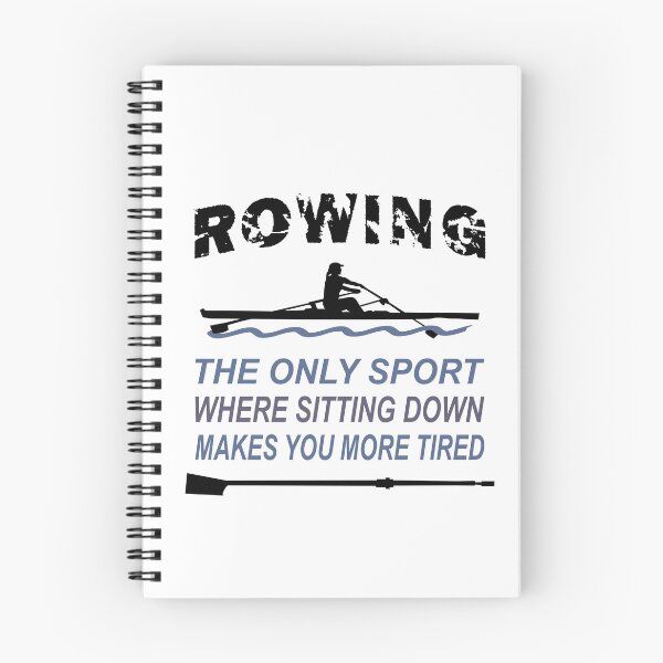 Item preview, Rowing - rowing boat - single scull - woman - rowing the only sport where sitting down makes you more tired designed and sold by claudiasartwork.