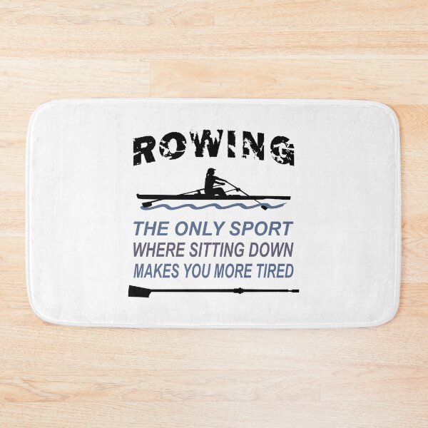 Item preview, Rowing - rowing boat - single scull - woman - rowing the only sport where sitting down makes you more tired designed and sold by claudiasartwork.