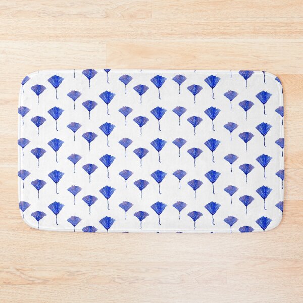 Item preview, Blue and White Ginkgo Leaves designed and sold by eugeniaell.