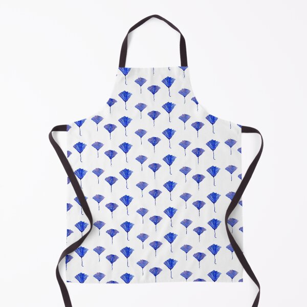 Item preview, Blue and White Ginkgo Leaves designed and sold by eugeniaell.