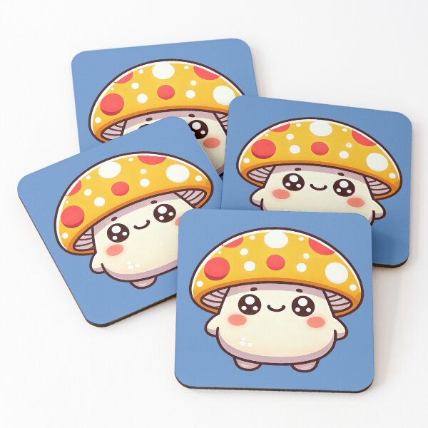 Item preview, Kawaii Yellow Mushroom designed and sold by ShibariZone.