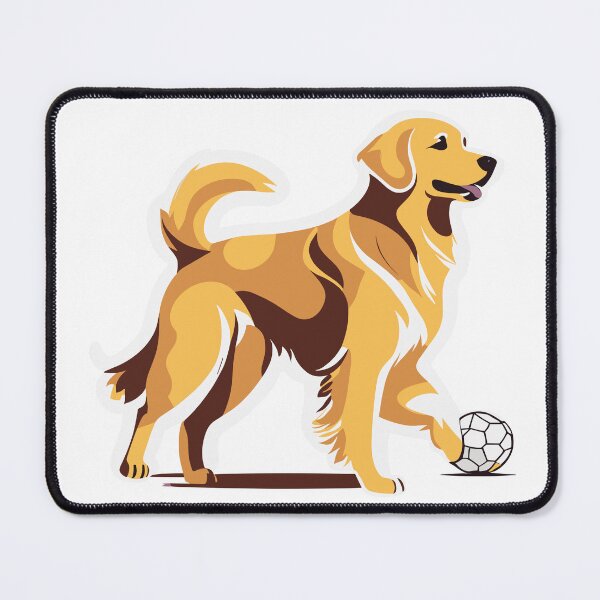 Item preview, Golden Retriever Playing Ball – Cute Dog Sticker for Animal Lovers designed and sold by InwzaDesign.