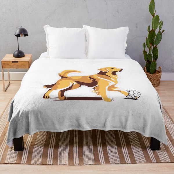 Item preview, Golden Retriever Playing Ball – Cute Dog Sticker for Animal Lovers designed and sold by InwzaDesign.