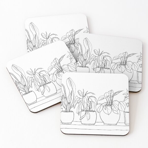 Item preview, Minimalist Line - Botanical Plants designed and sold by KootenayDesigns.