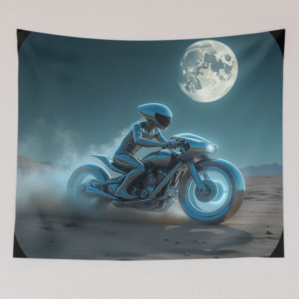 Item preview, Motorcycle on a Lost Planet 02 designed and sold by kjp-design.