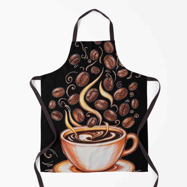Item preview, Hot coffee cup with coffee beans designed and sold by SN-art-design.